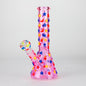 10" 3D Moon Star Design Glass Beaker Bong – Glow in the Dark