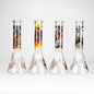 10" Hip Hop Design Glass Beaker Bong