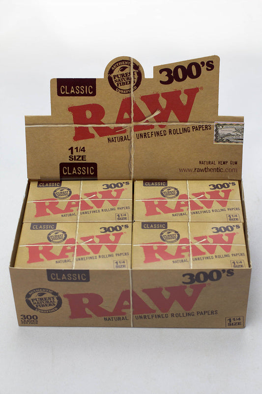 RAW 300's. Natural Unrefined - 20 packs