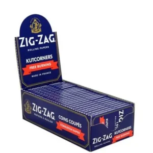 Zig-Zag® Blue Kutcorners - Free Burning Rolling Papers - (Box of 25 Packs)