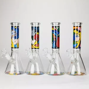 10" Mosaic Flow - Glass Beaker Bong
