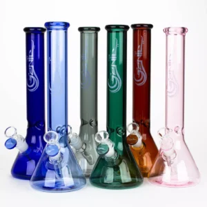 GENIE® 12" - Classic Colored - Glass Beaker Bong - Water Pipe