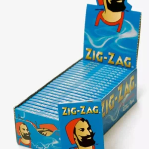 Zig-Zag Sky Blue - Finest Quality - Slow Burning Rolling Papers (Box of 25)