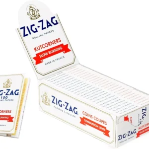 Zig-Zag White - Kutcorners Slow Burning Rolling Papers (Box of 25)