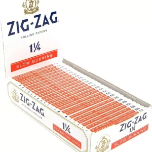 Zig-Zag® White 1 1/4 - Slow Burning Rolling Papers (Box of 25 Packs)