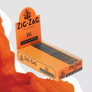 Zig-Zag® Orange 1 1/4 - Slow Burning Rolling Papers - (Box of 25 Packs)