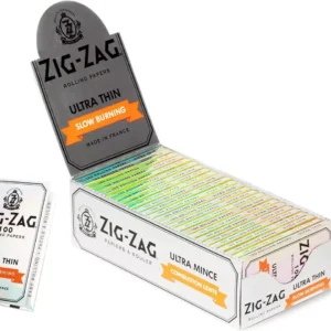 Zig-Zag Silver Ultra-Thin - Slow Burning Rolling Papers (Box of 25)