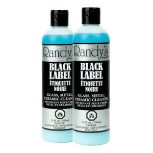 Randy's Black Label - 12oz - Glass/Metal/Ceramic Cleaner - (Pack of 2 Bottles)
