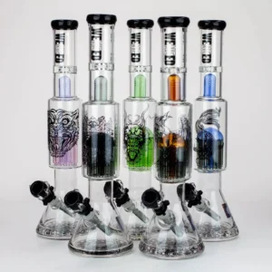 WENEED®-18" Beasts of East - Tree Percolator Beaker Glass Bong