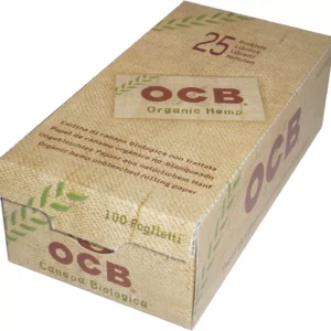 OCB Organic Hemp - SINGLE WIDE Rolling Paper (Pack of 25)