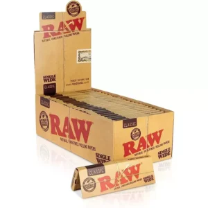 RAW Classic - Single Wide Rolling Papers - 25 Packs