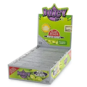 Juicy Jay's - 1¼ Superfine Rolling Papers - WHITE GRAPE - 24 Packs