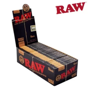 RAW Black Classic - Single Wide Rolling Papers - 25 Packs