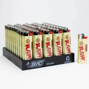 BIC x RAW - Classic Lighters - Organic Hemp (Tray of 50 Lighters)