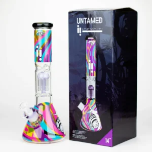 INFYNITI® 14" – UNTAMED - Glass Beaker Bong - Water Pipe (SNAIL)