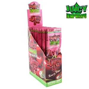 Juicy Jay's CHERRY PIE - Terp Enhanced - Natural Wraps (Box of 25 Packs)
