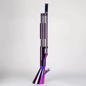 27" Tall Glass Water Pipe - Durable Beaker Bong (SHINY PURPLE)